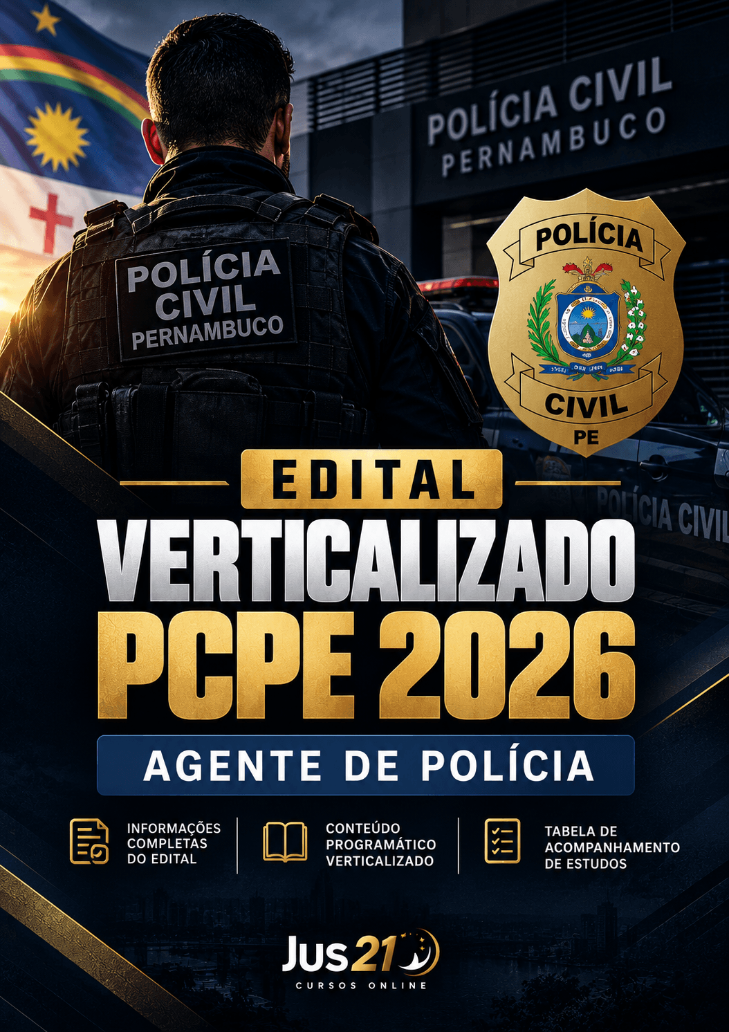 Edital Verticalizado - PC/PE - Agente de Pol�cia