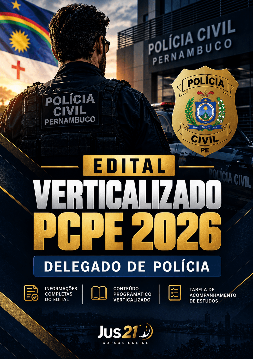 Edital Verticalizado - PC/PE - Delegado de Pol�cia