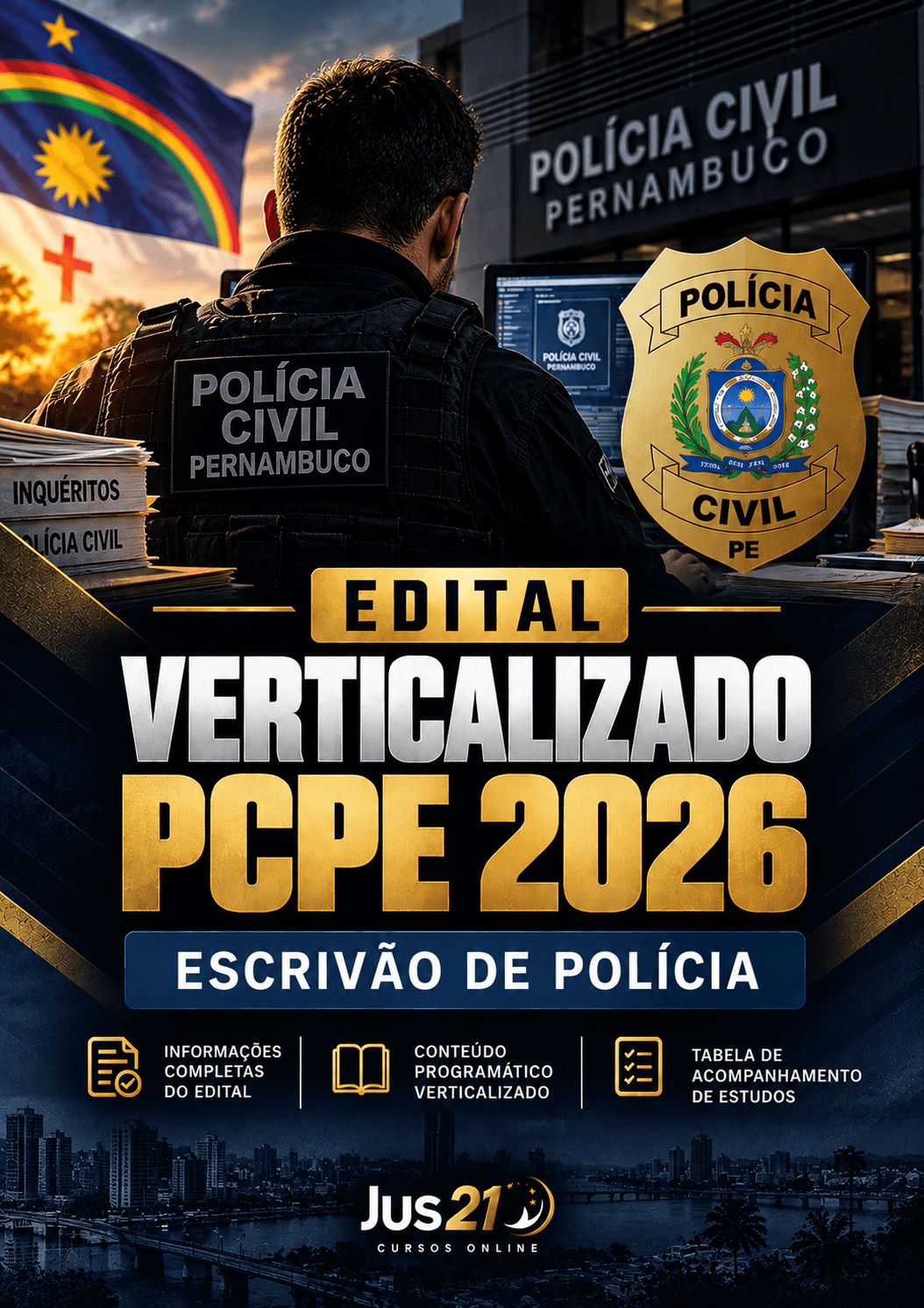 Edital Verticalizado - PC/PE - Escriv�o de Pol�cia
